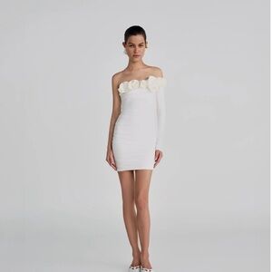 Maygel Coronel Selvaggio Mini Dress White